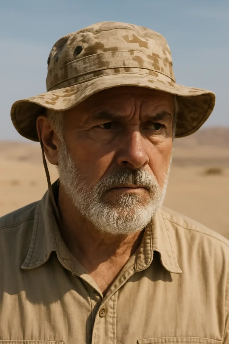 Calm guy in the desert